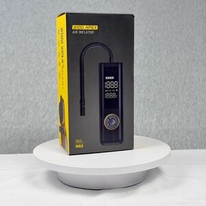 Fanttik S100 Apex Air Inflator Portable Tire Pump 150PSI Cordless 2600mAh Black